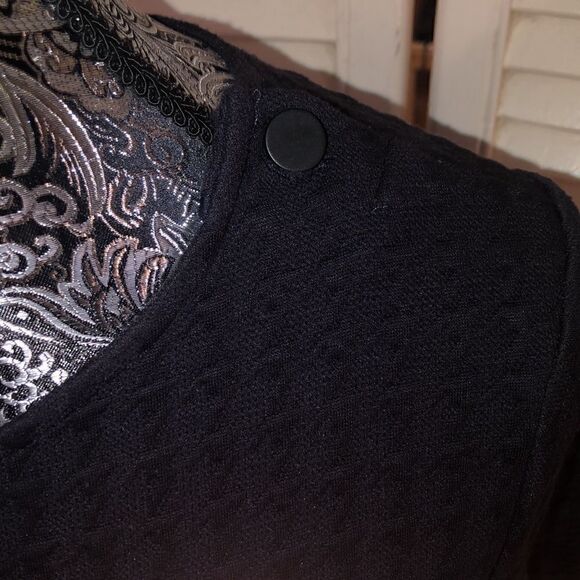 Theory 2 Pocket SOFT Dress in Midnight Blue. - Picture 4 of 11